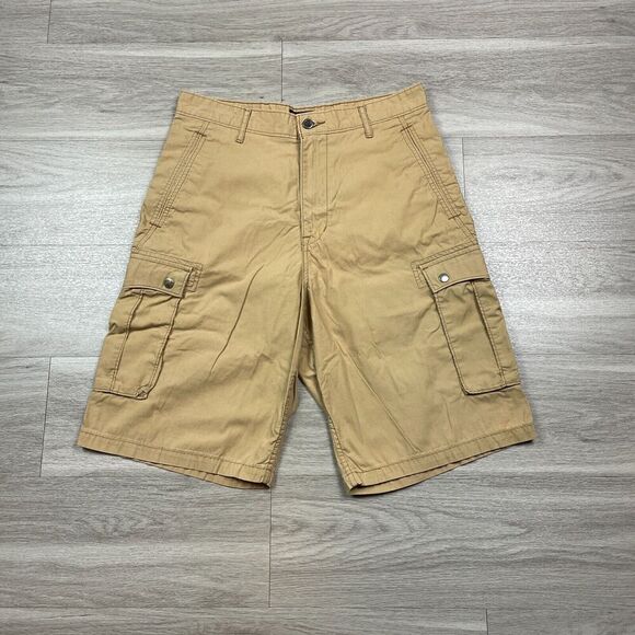 Levis Shorts Mens 31 Beige Cargo Pockets Casual - Picture 1 of 14